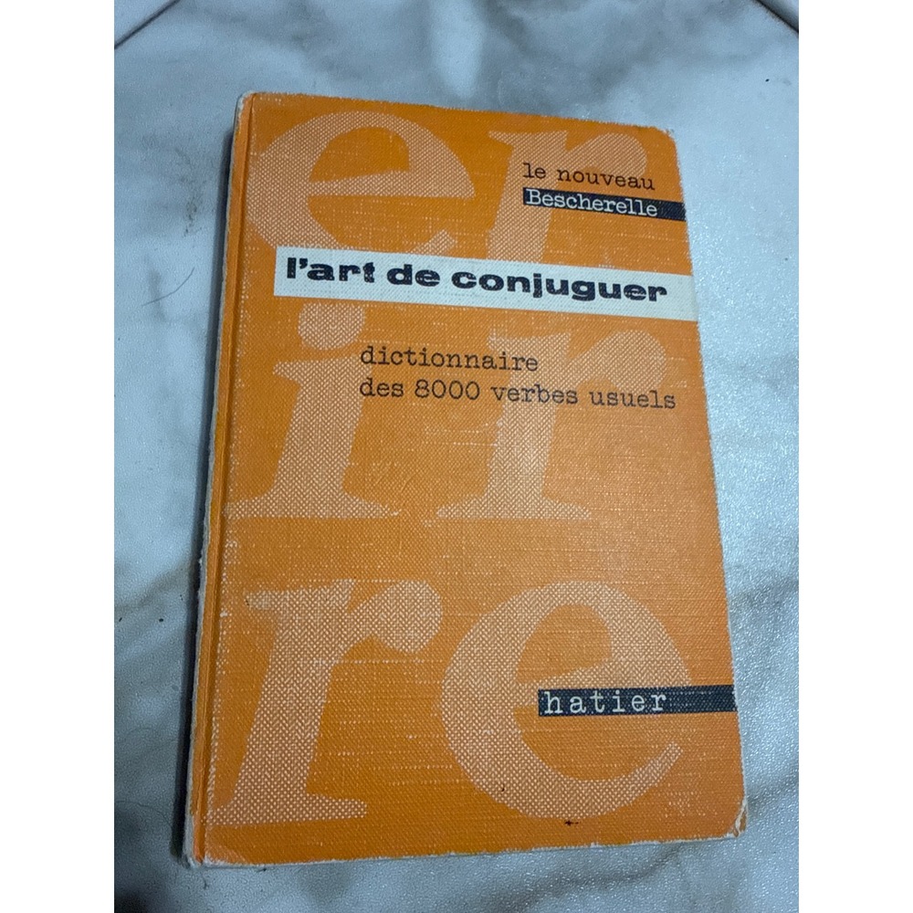 Vintage 1959 Le Nouveau Bescherelle L'art de Conjuguer French Grammar Book